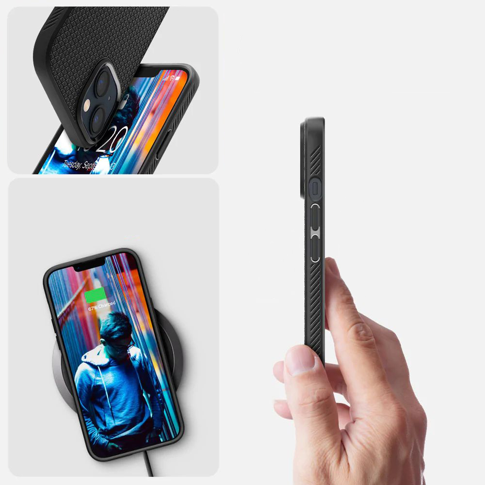 Etui z geometrycznym wzorem Spigen Liquid Air do iPhone 14